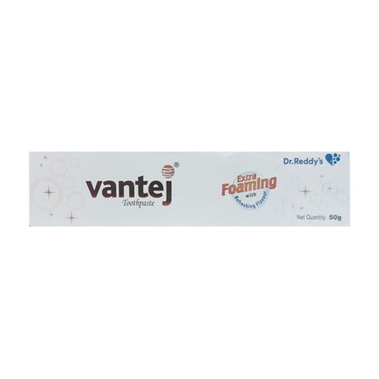 VANTEJ EXTRA FOAMING WITH REFRESHING FLAVOUR Tooth Paste 50gm - Global Surgicals