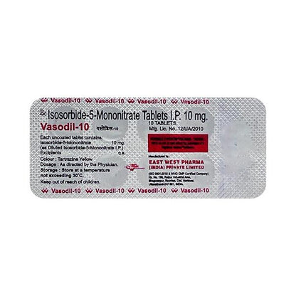 Vasodil 10mg Tablet 10'S - Global Surgicals
