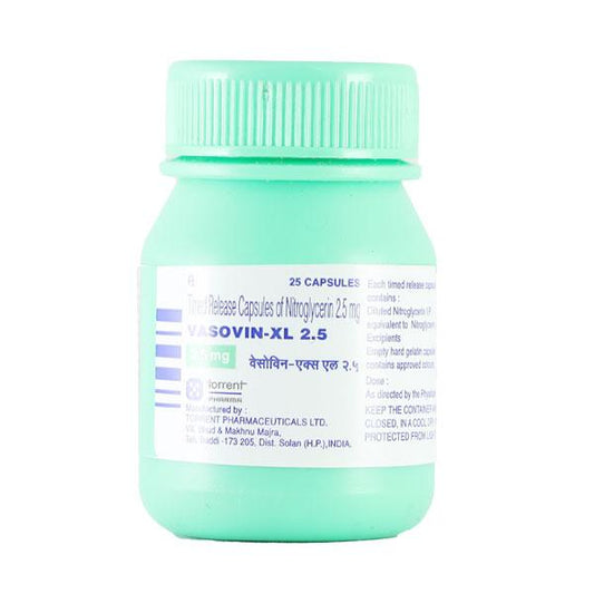 Vasovin XL 2.5mg Capsule 25'S - Global Surgicals
