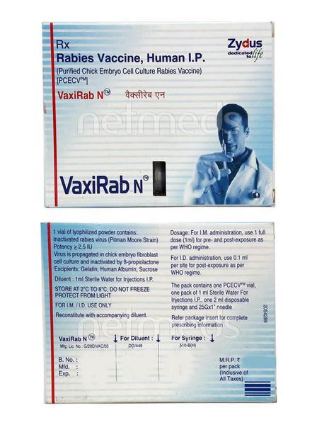 Vaxirab N Injection 1's - Global Surgicals
