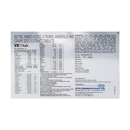 VB7 Hair Tablet 10'S - Global Surgicals