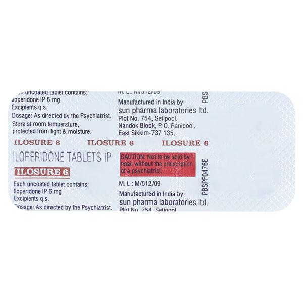 Ilosure 6mg Tablet 10'S