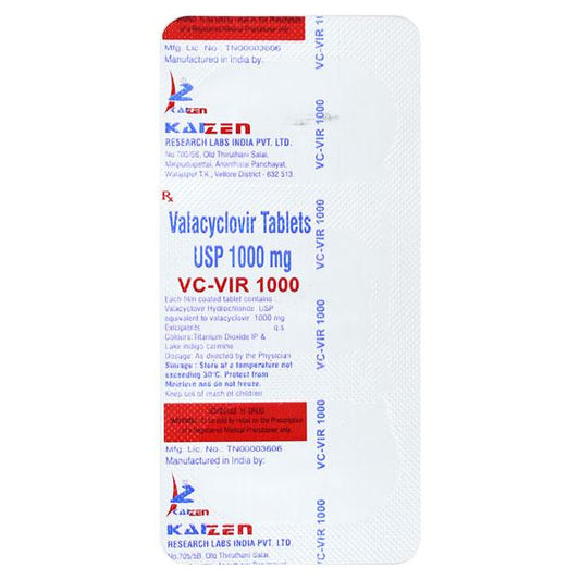 VC VIR 1000 Tablet 3's - Global Surgicals