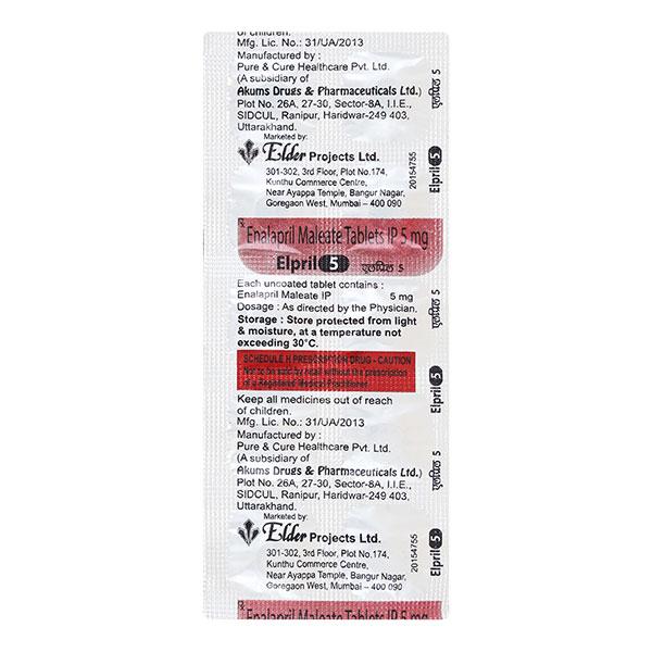 Elpril 5mg Tablet 10'S