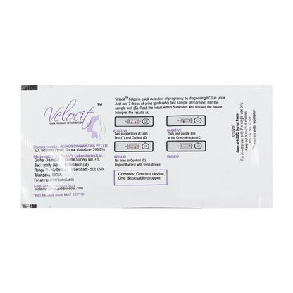 Velocit Pregnancy Test Kit 1'S - Global Surgicals