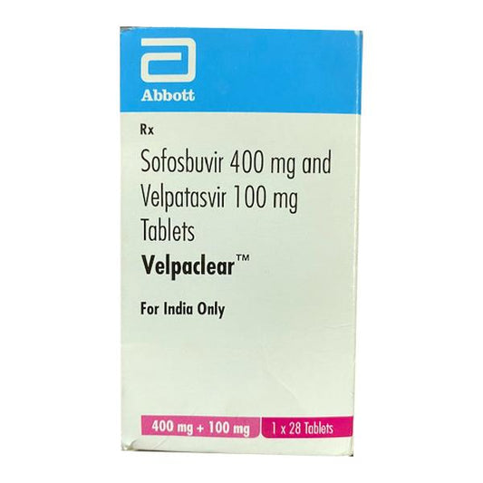 Velpaclear 400/100mg Tablet 28'S - Global Surgicals
