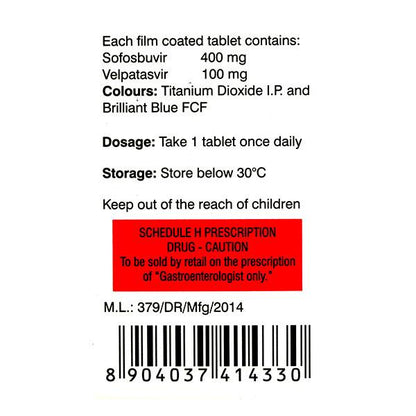 Velpanat Tablet 28'S - Global Surgicals