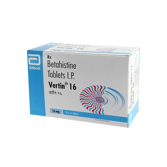 Vertin 16mg Tablet 15'S - Global Surgicals