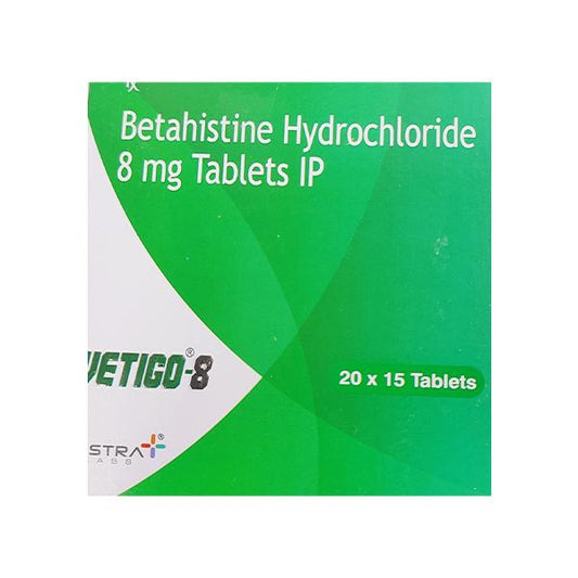VETIGO 8 Tablet 15's - Global Surgicals