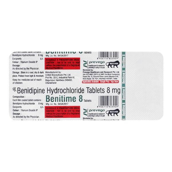 BENITIME 8 Tablet 10's