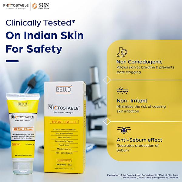 PHOTOSTABLE NEW SPF 55+ PA++++ SUNSCREEN Emulgel 50gm