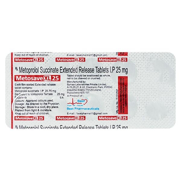 METOSAVE XL 25mg Tablet 10's