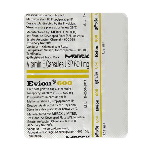 Evion 600mg Capsule 10'S
