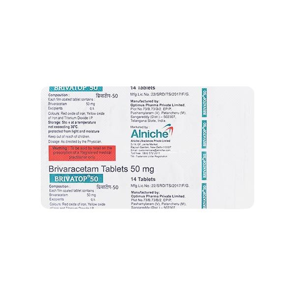 BRIVATOP 50 Tablet 14's