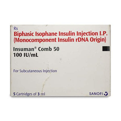 Insuman Comb 50 Cartridge 1X3ml