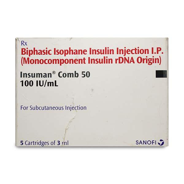 Insuman Comb 50 Cartridge 1X3ml