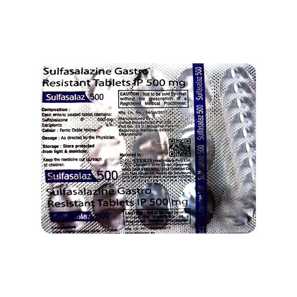 SULFASALAZ 500 Tablet 15's