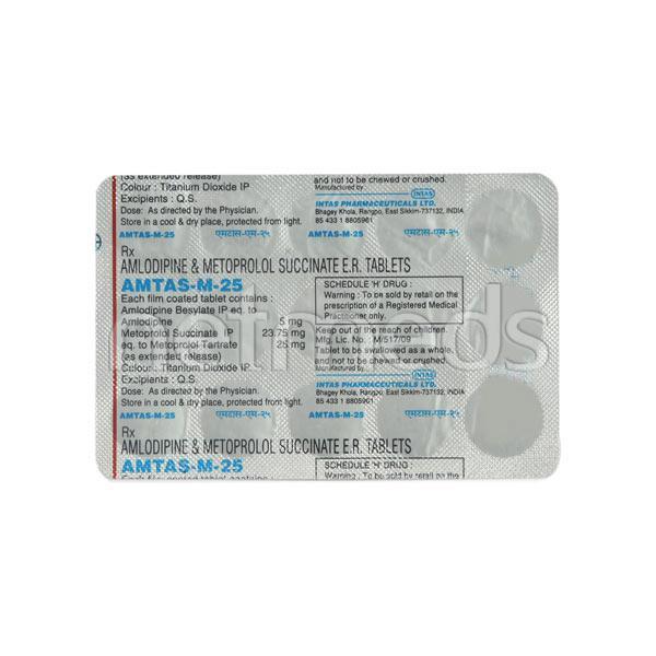 Amtas M 25mg Tablet 15'S