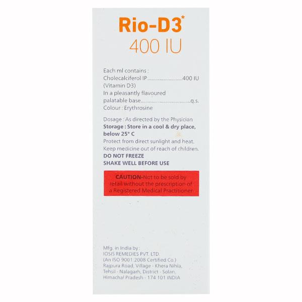 RIO D3 400iu Oral Solution 30ml