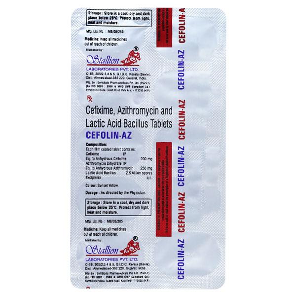 CEFOLIN AZ Tablet 10's