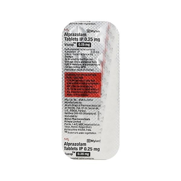 VIAZOP 0.25 Tablet 10's - Global Surgicals