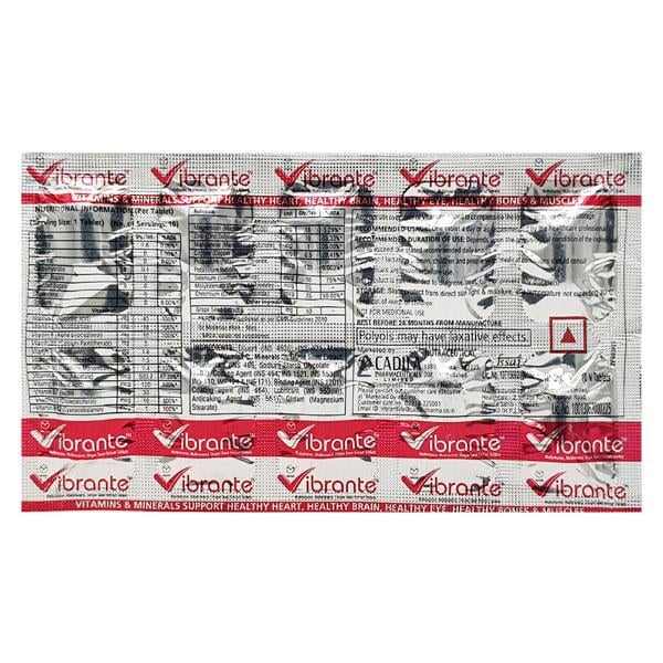VIBRANTE Tablet 10's - Global Surgicals
