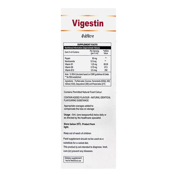 VIGESTIN Syrup 200ml - Global Surgicals