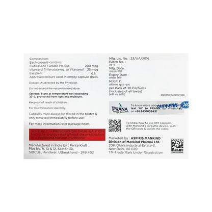 VILMIST 200 Capsule 30's - Global Surgicals