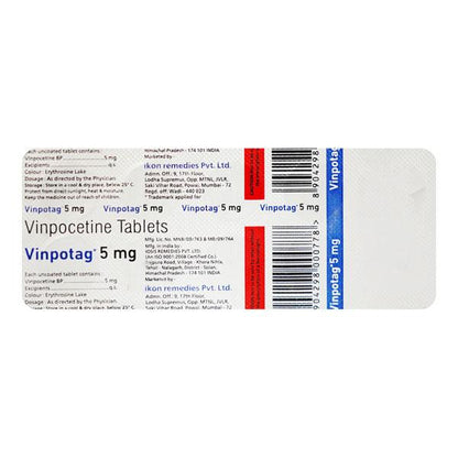 VINPOTAG 5mg Tablet 10's - Global Surgicals