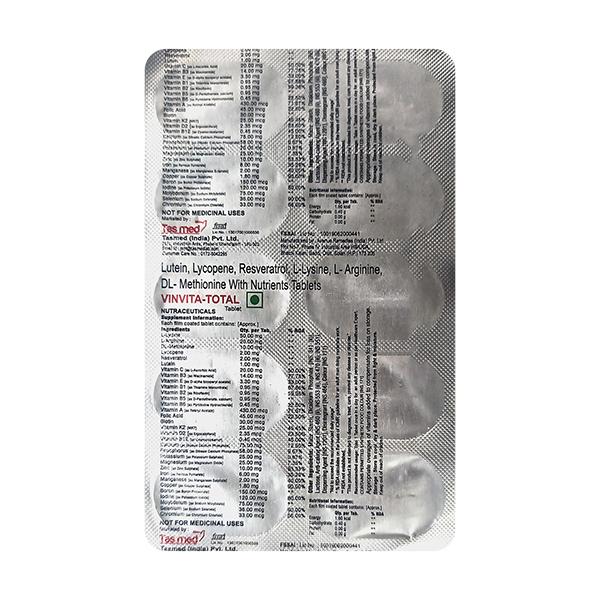 VINVITA TOTAL Tablet 10's - Global Surgicals