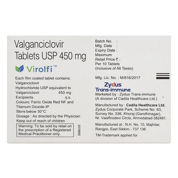 Virolfi 450mg Tablet 10'S - Global Surgicals