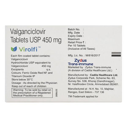 Virolfi 450mg Tablet 10'S - Global Surgicals