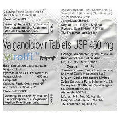 Virolfi 450mg Tablet 10'S - Global Surgicals