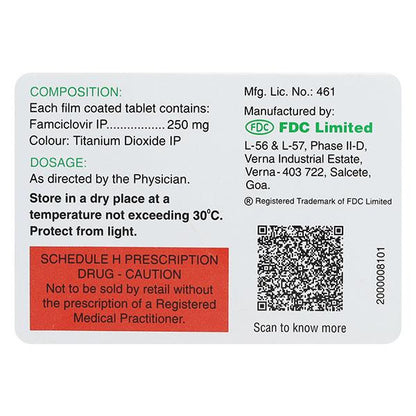 Virovir 250mg Tablet 6'S - Global Surgicals
