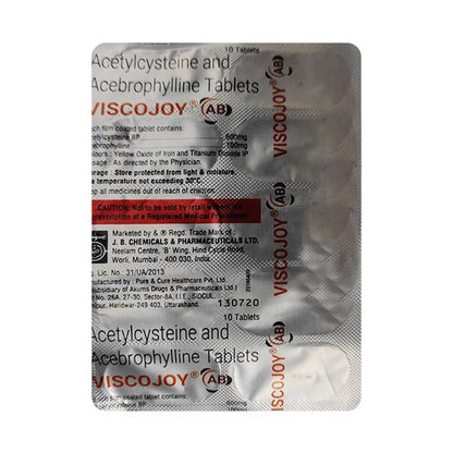 VISCOJOY AB 600/100 Tablet 10's - Global Surgicals