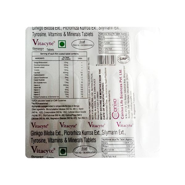 VITACYTE Tablet 15's - Global Surgicals