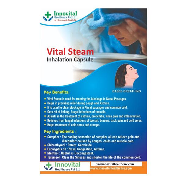 VITAL STEAM Inhalation Capsule 10's - Global Surgicals