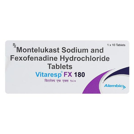 Vitaresp FX 180mg Tablet 10'S - Global Surgicals
