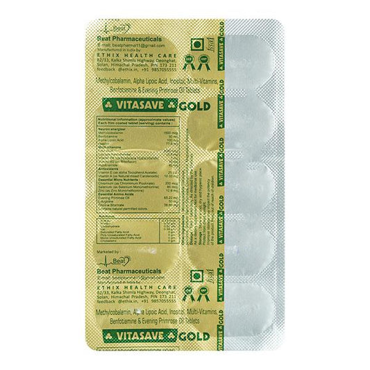 VITASAVE GOLD Tablet 10's - Global Surgicals