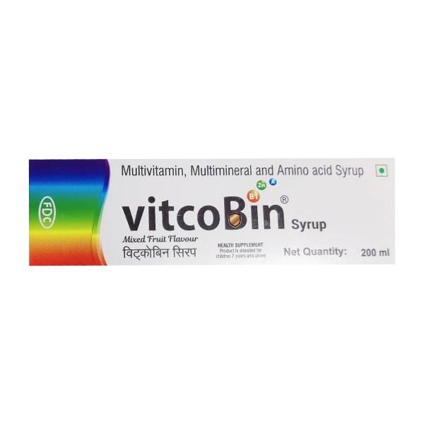 VITCOBIN MIXED FRUIT FLAVOUR Syrup 200ml - Global Surgicals