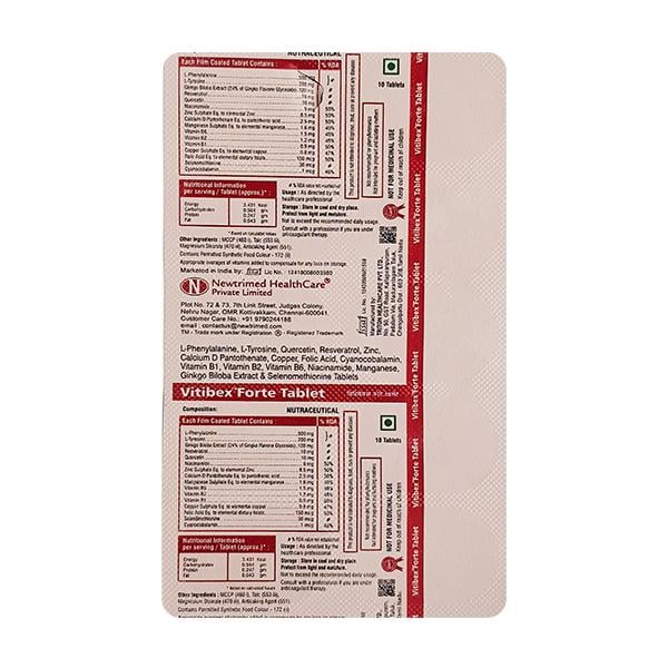 VITIBEX FORTE Tablet 10's - Global Surgicals