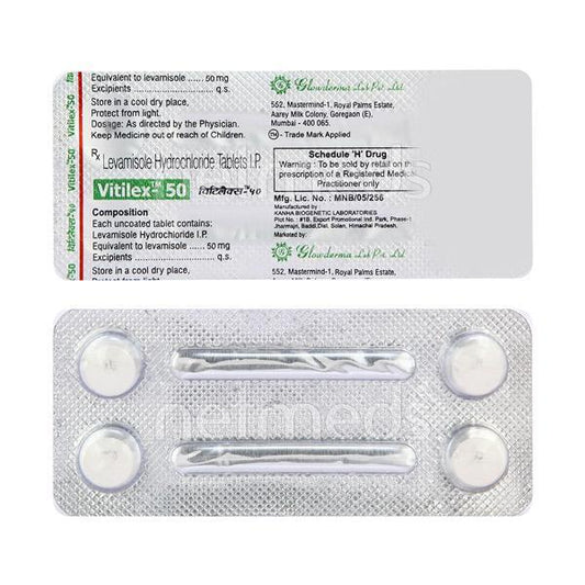 Vitilex 50mg Tablet 4'S - Global Surgicals