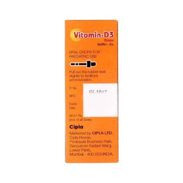 Vitomin D3 Drops 30ml - Global Surgicals