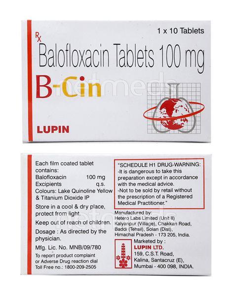 B Cin 100mg Tablet 10'S