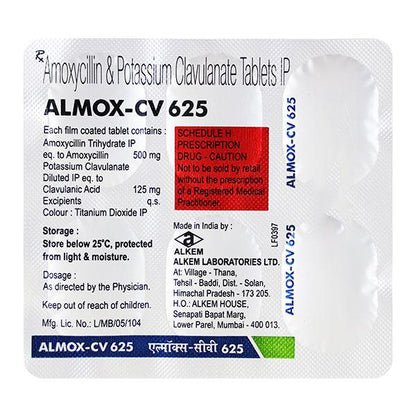 ALMOX CV 625mg Tablet 6's