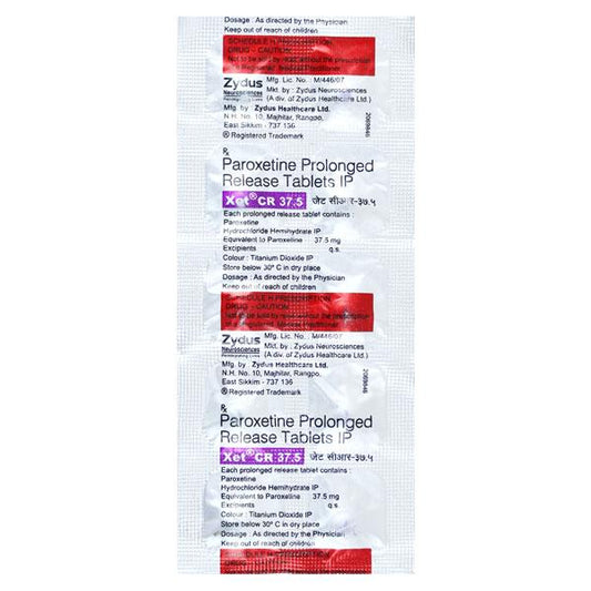 XET CR 37.5mg Tablet 10'S