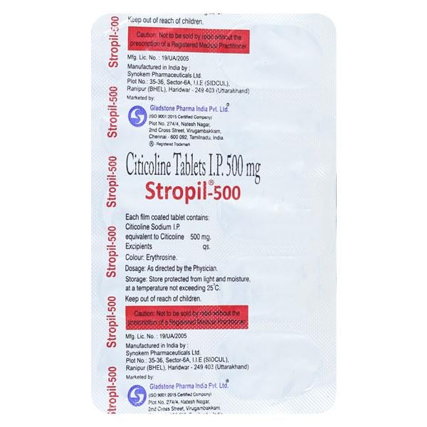 Stropil 500mg Tablet 10'S