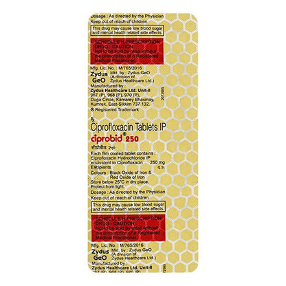 Ciprobid 250mg Tablet 10'S