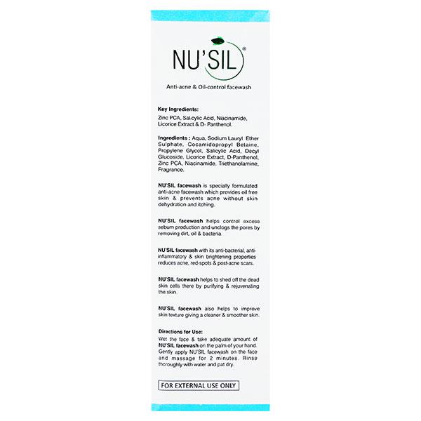 NU SIL Face Wash 50ml