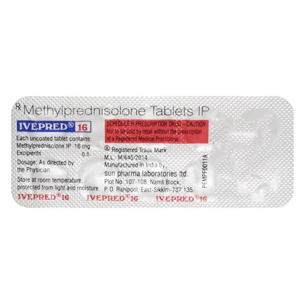 Ivepred 16mg Tablet 10'S